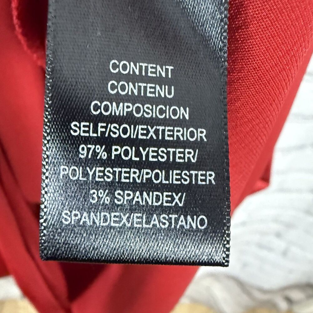 WAYF Red Empire Waist Satin Slip Midi Dress Party Cocktail NWT - Picture 13 of 14
